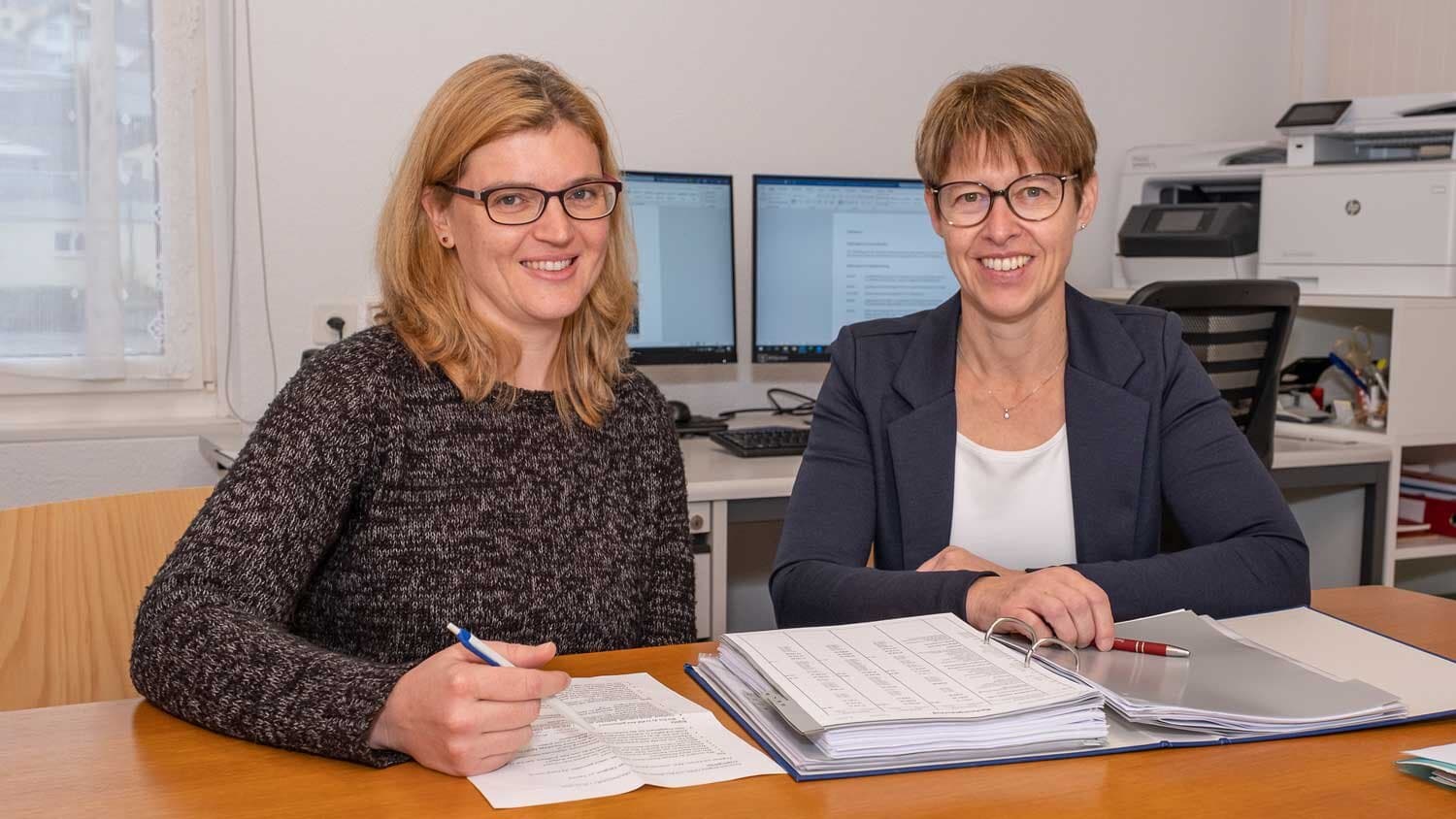 Rita Bühler und Brigitta Felder Kirchmeierinnen