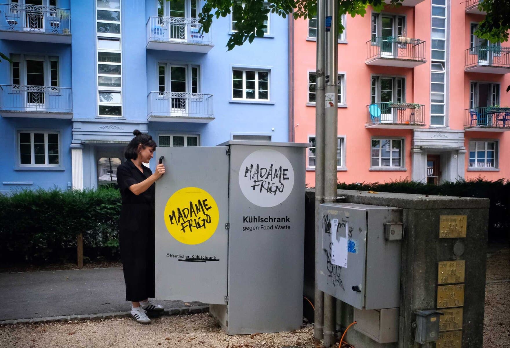 Melanie Marti beim Frigo Helvetiaplatz