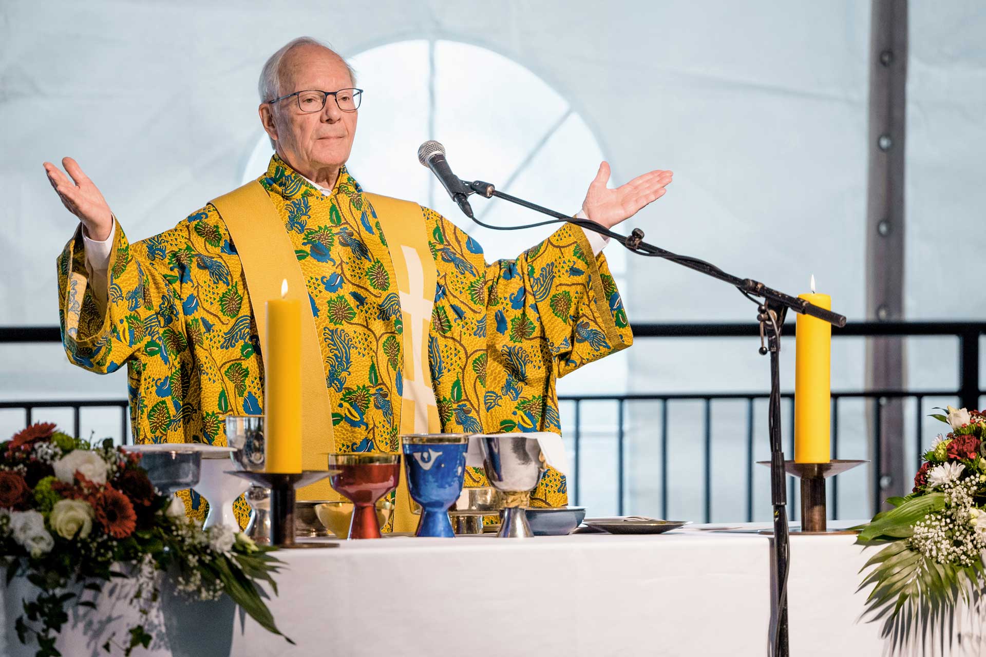 «Die beste Zeit meines Lebens hatte ich als Missionar in Taiwan»: der frühere Generalobere Josef Meili beim Festgottesdienst zum 100-Jahr-Jubiläum.